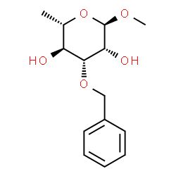ChemSpider 2D Image | Methyl 3-O-benzyl-a-L-rhamnopyranoside | C14H20O5