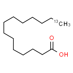 ChemSpider 2D Image | (14-~13~C)Tetradecanoic acid | C1313CH28O2