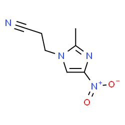 ChemSpider 2D Image | 3-(2-METHYL-4-NITRO-1H-IMIDAZOL-1-YL)PROPIONITRILE | C7H8N4O2