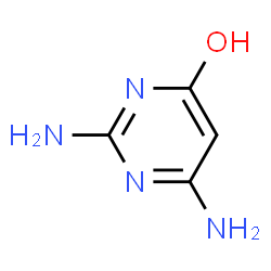 ChemSpider 2D Image | 2,4-Diamino-6-pyrimidinone | C4H6N4O