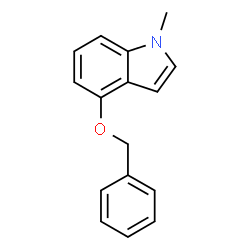 ChemSpider 2D Image | 4-(Benzyloxy)-1-methyl-1H-indole | C16H15NO