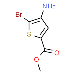 ChemSpider 2D Image | Methyl 4-amino-5-bromo-2-thiophenecarboxylate | C6H6BrNO2S