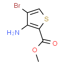 ChemSpider 2D Image | Methyl 3-amino-4-bromo-2-thiophenecarboxylate | C6H6BrNO2S