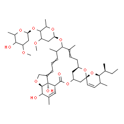 ChemSpider 2D Image | (1'R,2R,6S,8'R,20'R,24'S)-6-[(2S)-2-Butanyl]-21',24'-dihydroxy-5,11',13',22'-tetramethyl-2'-oxo-5,6-dihydrospiro[pyran-2,6'-[3,7,19]trioxatetracyclo[15.6.1.1~4,8~.0~20,24~]pentacosa[10,14,16,22]tetrae
n]-12'-yl (1R)-2,6-dideoxy-4-O-[(1S)-2,6-dideoxy-3-O-methylhexopyranosyl]-3-O-methylhexopyranoside | C48H72O14
