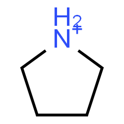 ChemSpider 2D Image | Pyrrolidinium | C4H10N