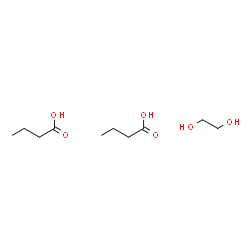 ChemSpider 2D Image | Butanoic acid - 1,2-ethanediol (2:1) | C10H22O6