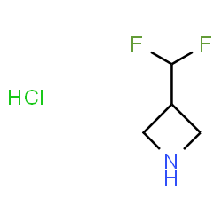 ChemSpider 2D Image | 3-(difluoromethyl)azetidine hydrochloride | C4H8ClF2N