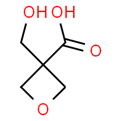 ChemSpider 2D Image | 3-(Hydroxymethyl)-3-oxetanecarboxylic acid | C5H8O4