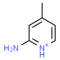ChemSpider 2D Image | 2-Amino-4-methylpyridinium | C6H9N2