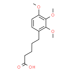 ChemSpider 2D Image | 5-(2,3,4-Trimethoxyphenyl)pentanoic acid | C14H20O5