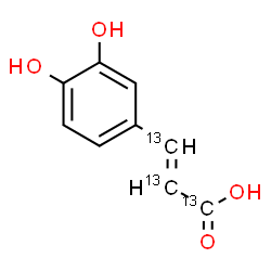 ChemSpider 2D Image | CAFFEIC ACID-13C3 | C613C3H8O4
