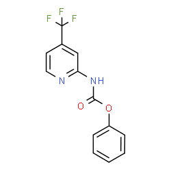 ChemSpider 2D Image | Phenyl (4-(trifluoromethyl)pyridin-2-yl)carbamate | C13H9F3N2O2