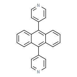 ChemSpider 2D Image | 4,4'-(9,10-Anthracenediyl)dipyridine | C24H16N2