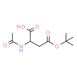 ChemSpider 2D Image | 2-Acetamido-4-[(2-methyl-2-propanyl)oxy]-4-oxobutanoic acid | C10H17NO5