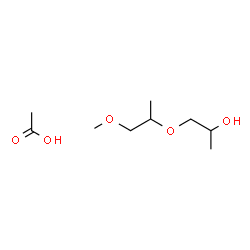 ChemSpider 2D Image | 1-[(1-Methoxy-2-propanyl)oxy]-2-propanol - acetic acid (1:1) | C9H20O5