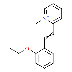 ChemSpider 2D Image | 2-[2-(2-Ethoxyphenyl)vinyl]-1-methylpyridinium | C16H18NO