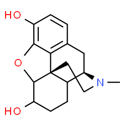 ChemSpider 2D Image | 17-Methyl-4,5-epoxymorphinan-3,6-diol | C17H21NO3