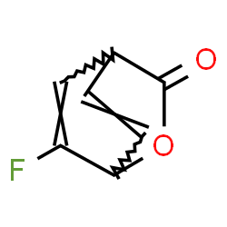 ChemSpider 2D Image | 6-Fluoro-2-oxabicyclo[2.2.2]octa-5,7-dien-3-one | C7H5FO2