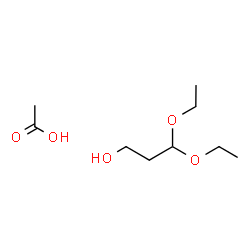 ChemSpider 2D Image | 3,3-Diethoxy-1-propanol - acetic acid (1:1) | C9H20O5