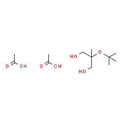 ChemSpider 2D Image | 2-Methyl-2-[(2-methyl-2-propanyl)oxy]-1,3-propanediol - acetic acid (1:2) | C12H26O7