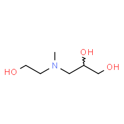 ChemSpider 2D Image | 3-[(2-Hydroxyethyl)(methyl)amino]-1,2-propanediol | C6H15NO3