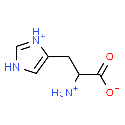 ChemSpider 2D Image | 1-carboxy-2-(1H-imidazol-4-yl)ethanaminium | C6H9N3O2