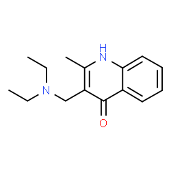 ChemSpider 2D Image | 3-[(diethylamino)methyl]-2-methylquinolin-4-ol | C15H20N2O
