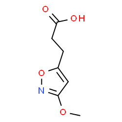 ChemSpider 2D Image | 3-(3-methoxyisoxazol-5-yl)propanoic acid | C7H9NO4