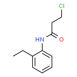 ChemSpider 2D Image | 3-Chloro-N-(2-ethylphenyl)propanamide | C11H14ClNO