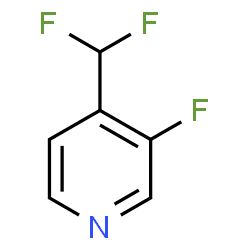 ChemSpider 2D Image | 4-(Difluoromethyl)-3-fluoropyridine | C6H4F3N