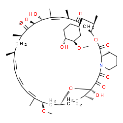 ChemSpider 2D Image | (1R,9S,12S,15R,16Z,18R,19S,21R,23S,24Z,26Z,28Z,30S,32S,35R)-1,18-Dihydroxy-12-{(2R)-1-[(1S,3R,4R)-4-hydroxy-3-methoxycyclohexyl]-2-propanyl}-19,30-dimethoxy-15,17,21,23,29,35-hexamethyl-11,36-dioxa-4-
azatricyclo[30.3.1.0~4,9~]hexatriaconta-16,24,26,28-tetraene-2,3,10,14,20-pentone | C51H79NO13
