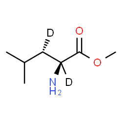 ChemSpider 2D Image | Methyl (3S)-L-(2,3-~2~H_2_)leucinate | C7H13D2NO2