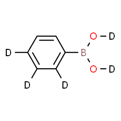 ChemSpider 2D Image | (2,3,4-~2~H_3_)Phenyl(~2~H_2_)boronic acid | C6H2D5BO2