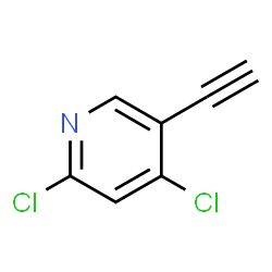 ChemSpider 2D Image | 2,4-Dichloro-5-ethynylpyridine | C7H3Cl2N