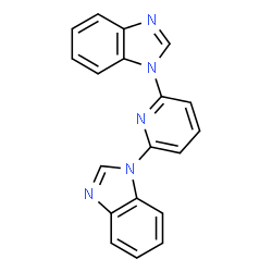 ChemSpider 2D Image | 1,1'-(2,6-Pyridinediyl)bis(1H-benzimidazole) | C19H13N5
