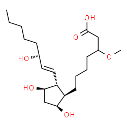 ChemSpider 2D Image | 3-methoxy Prostaglandin F1α | C21H38O6