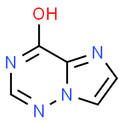 ChemSpider 2D Image | Imidazo[2,1-f][1,2,4]triazin-4-ol | C5H4N4O