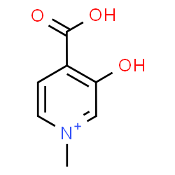 ChemSpider 2D Image | 4-Carboxy-3-hydroxy-1-methylpyridinium | C7H8NO3