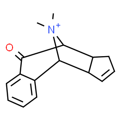ChemSpider 2D Image | 15,15-Dimethyl-8-oxo-15-azoniatetracyclo[7.5.1.0~2,7~.0~10,14~]pentadeca-2,4,6,12-tetraene | C16H18NO
