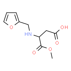 ChemSpider 2D Image | 3-[(2-Furylmethyl)amino]-4-methoxy-4-oxobutanoic acid | C10H13NO5