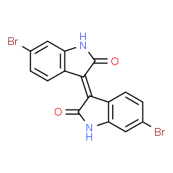 ChemSpider 2D Image | 6,6'-Dibromoisoindigo | C16H8Br2N2O2