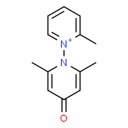 ChemSpider 2D Image | 1-(2,6-Dimethyl-4-oxo-1(4H)-pyridinyl)-2-methylpyridinium | C13H15N2O