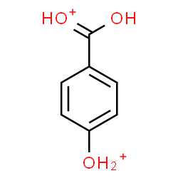 ChemSpider 2D Image | {4-[(Z)-Hydroxy(oxonio)methyl]phenyl}oxonium | C7H8O3