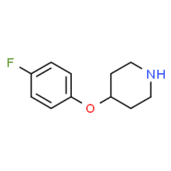 ChemSpider 2D Image | 4-(4-Fluorophenoxy)piperidine | C11H14FNO