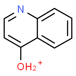 ChemSpider 2D Image | 4-Quinolinyloxonium | C9H8NO
