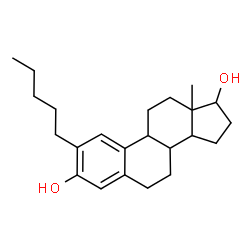 ChemSpider 2D Image | 2-Pentylestra-1(10),2,4-triene-3,17-diol | C23H34O2