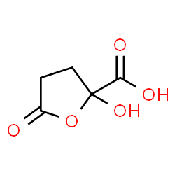 ChemSpider 2D Image | 2-Hydroxy-5-oxotetrahydro-2-furancarboxylic acid | C5H6O5
