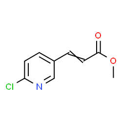 ChemSpider 2D Image | Methyl 3-(6-chloro-3-pyridinyl)acrylate | C9H8ClNO2