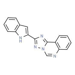 ChemSpider 2D Image | 2-(1H-Indol-2-yl)[1,2,4]triazolo[1,5-c]quinazoline | C17H11N5