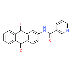 ChemSpider 2D Image | N-(9,10-Dioxo-9,10-dihydro-2-anthracenyl)nicotinamide | C20H12N2O3